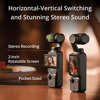 4K Vlog Camera with 3-Axis Stabilization