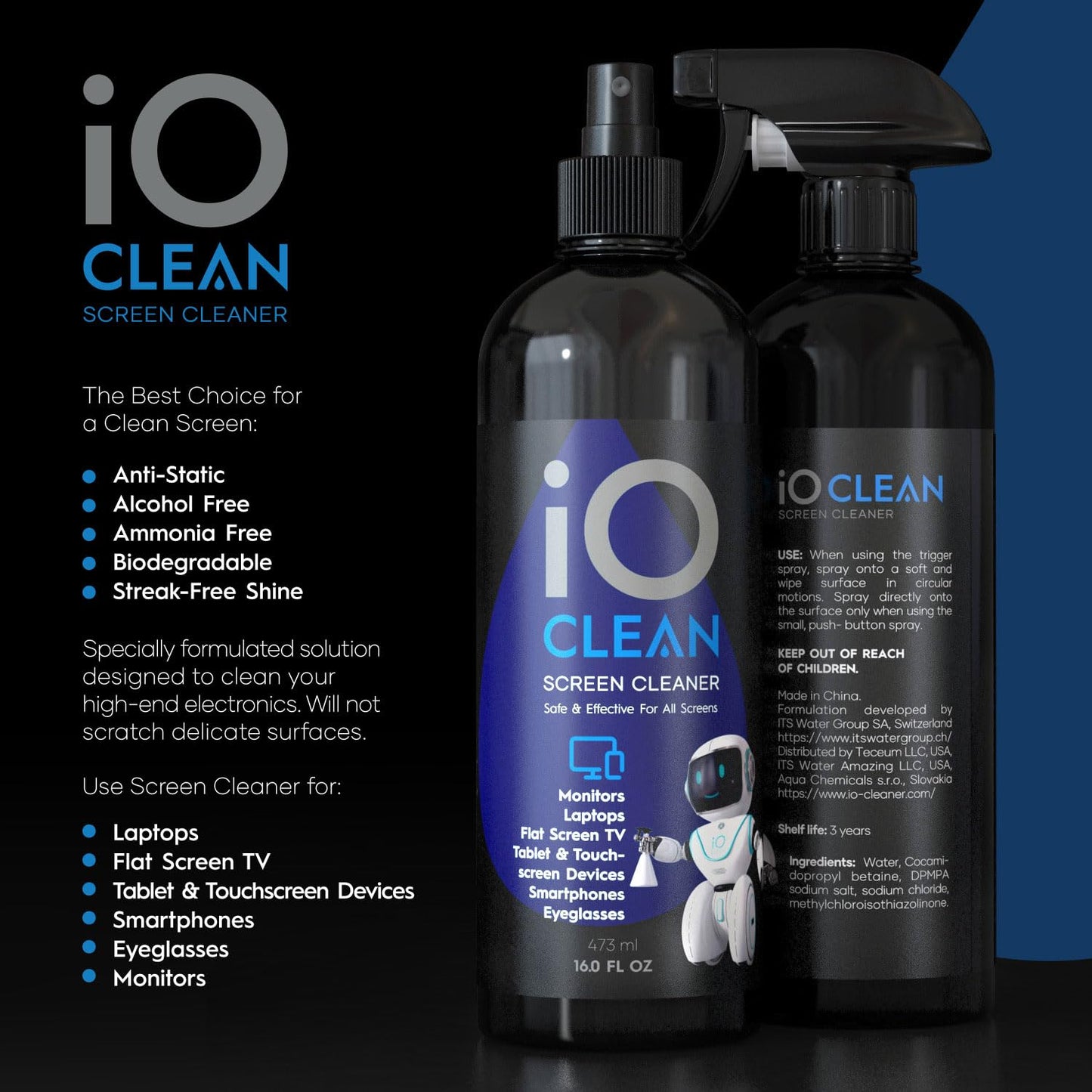 16oz Screen Cleaner Spray for Devices & Displays