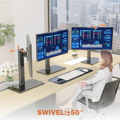 Adjustable Computer Monitor Stand for Desk Setup