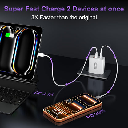 60W USB-C Fast Wall Charger Block
