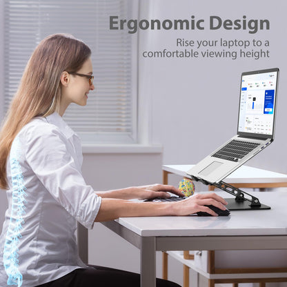 Adjustable Laptop Stand for Desk Setup