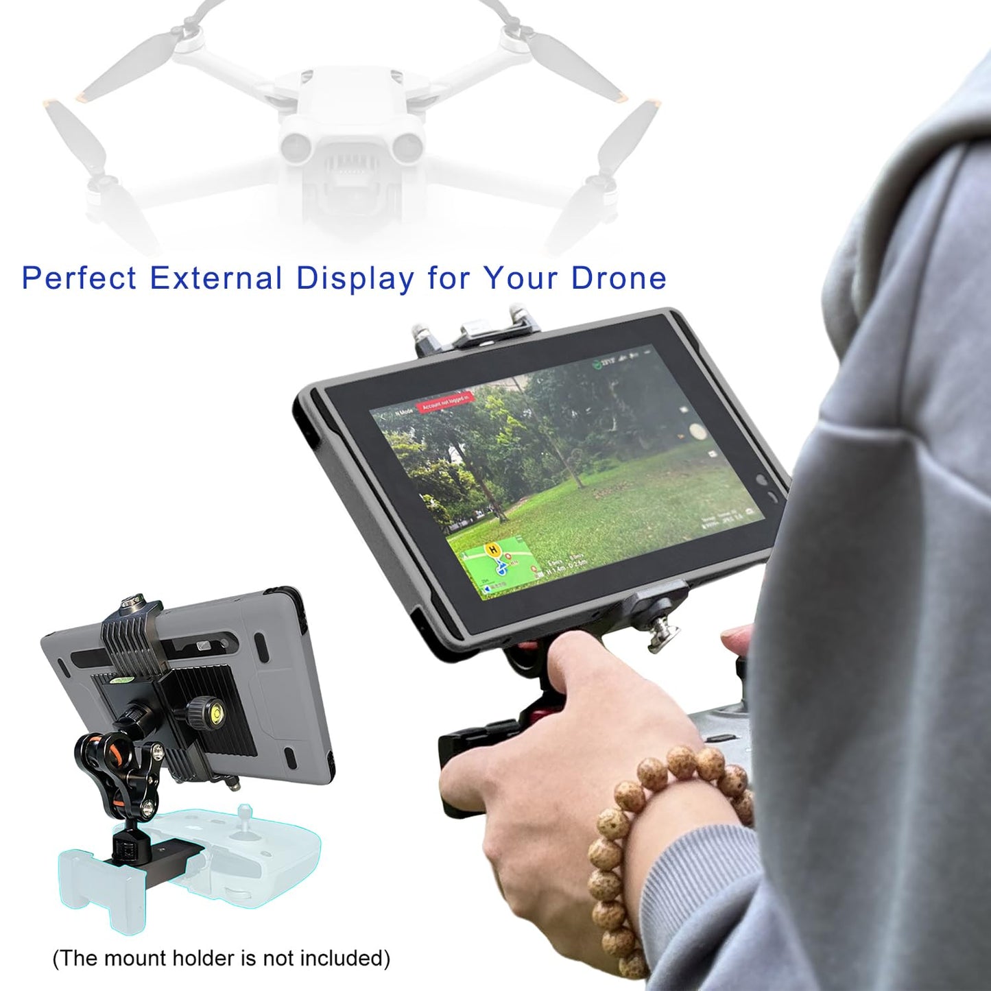 HUGEROCK X7 Rugged Tablet PC 2600nit Sunlight Readable,7 Inch RAM 8GB+ROM 128GB Android 13 Outdoor Anti-Drop Waterproof Tablets for UAV Camping Fishing Moto Drone Camera Monitor