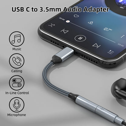 USB-C to 3.5mm Headphone Audio Adapter