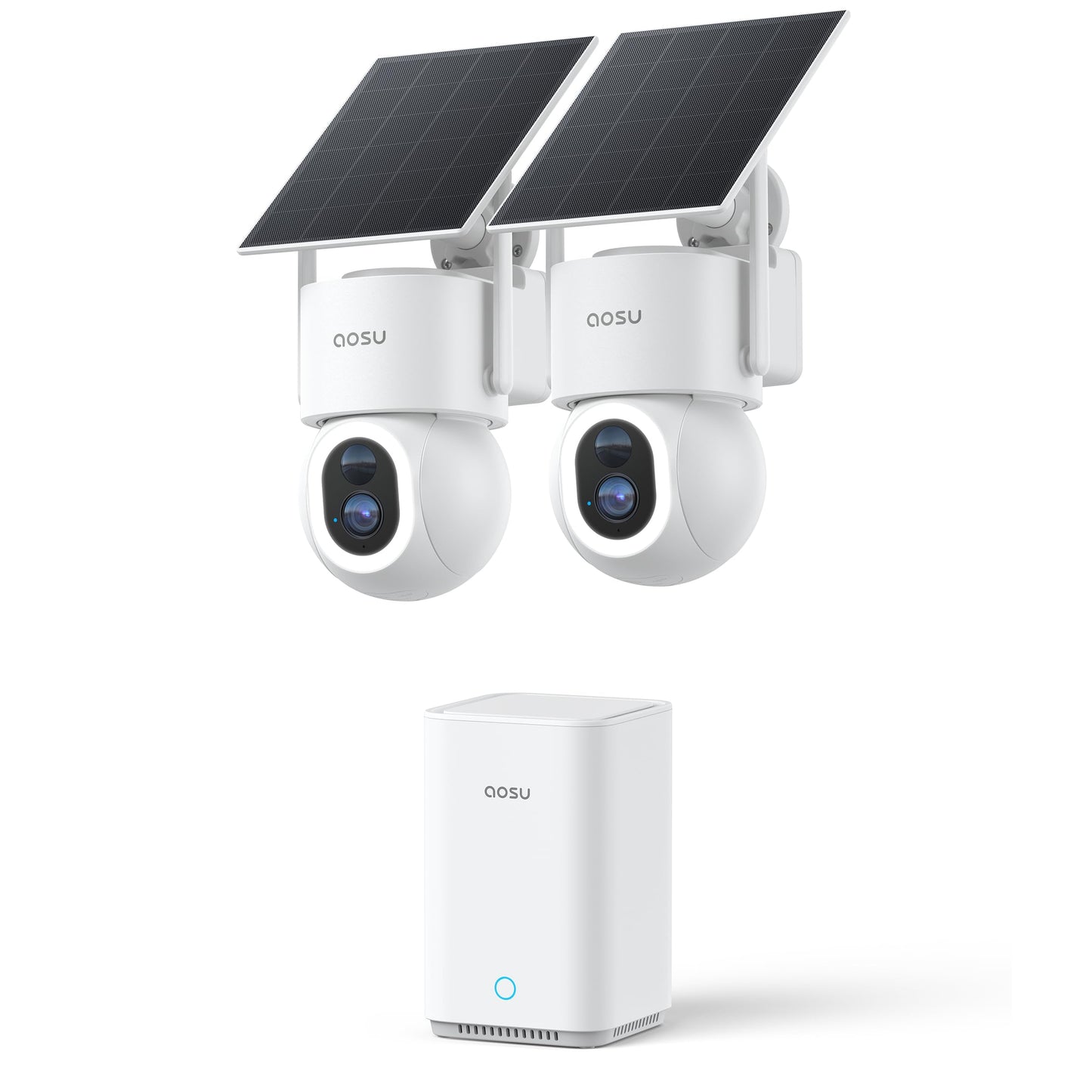 4K Solar Security Camera with 360° Tracking System