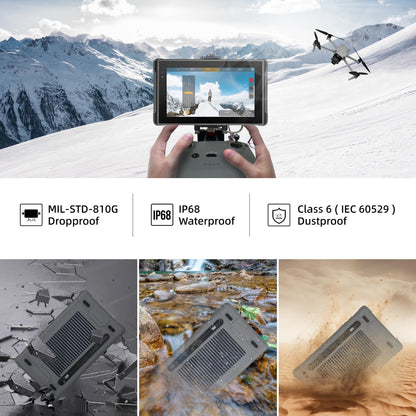 HUGEROCK X7 Rugged Tablet PC 2600nit Sunlight Readable,7 Inch RAM 8GB+ROM 128GB Android 13 Outdoor Anti-Drop Waterproof Tablets for UAV Camping Fishing Moto Drone Camera Monitor