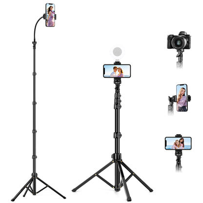 Adjustable Phone Tripod Stand with 360° Ball Head