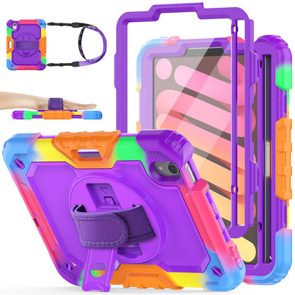 Protective iPad Mini Case with Rotating Hand Strap Stand