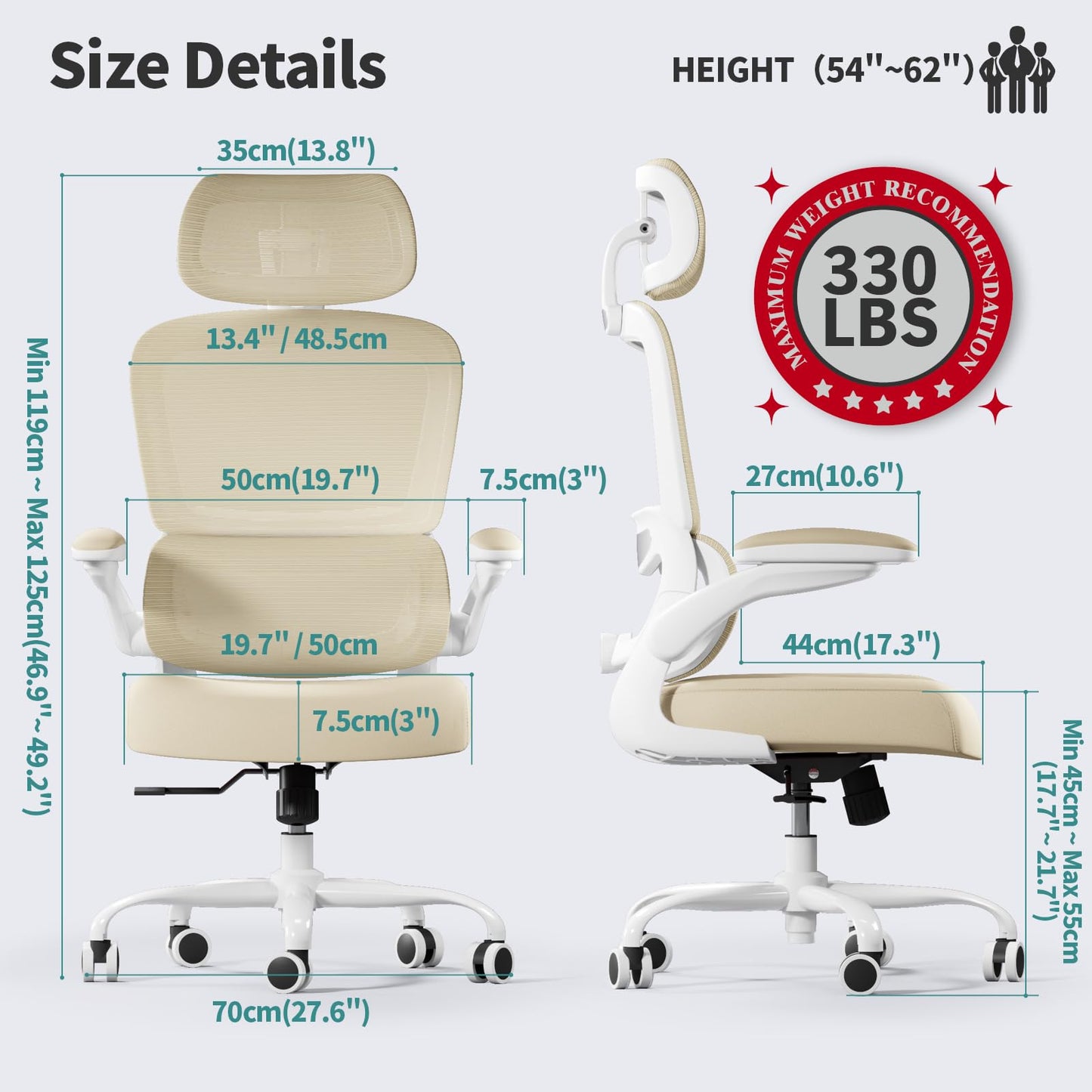 Ergonomic Office Chair with Lumbar Support