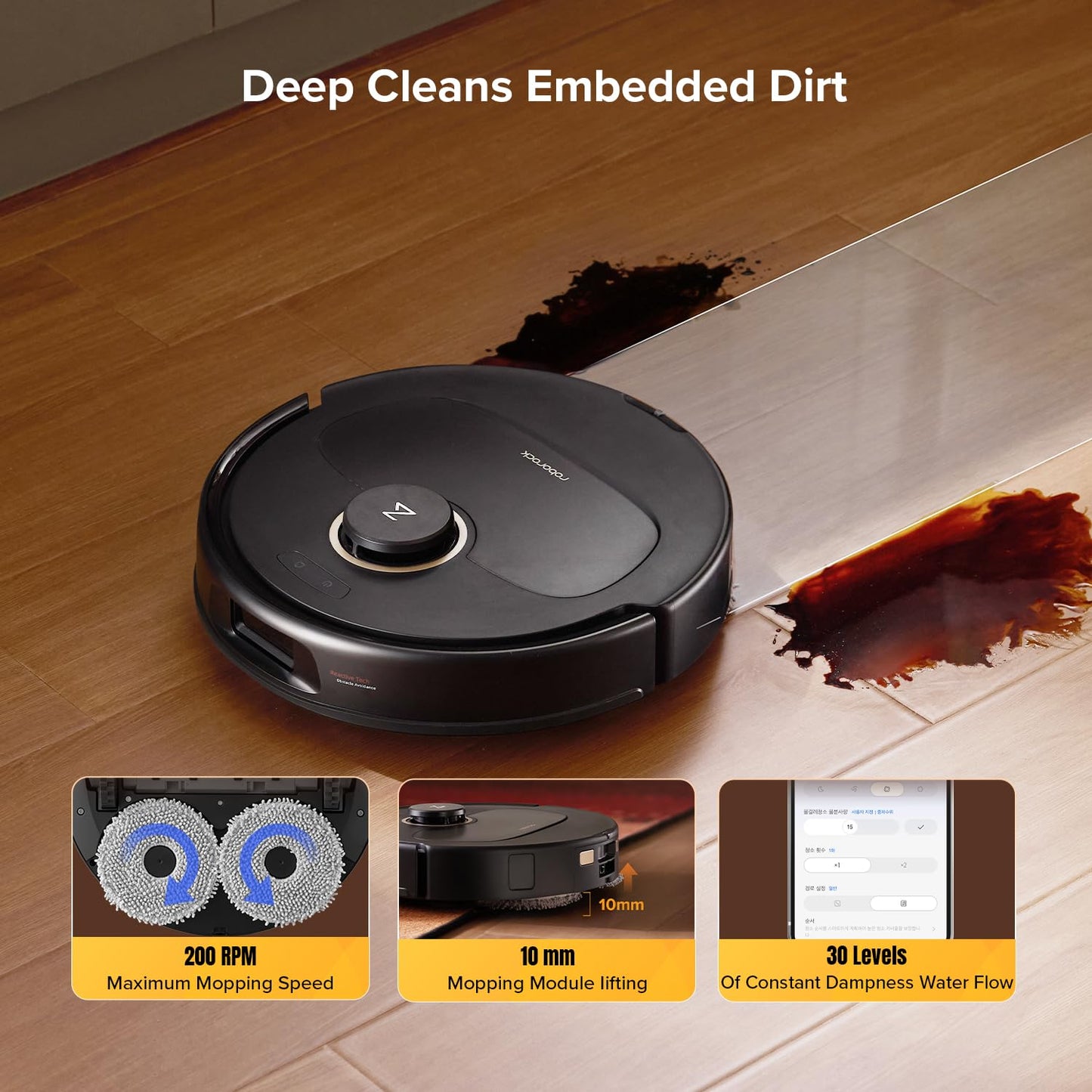 Robot Vacuum with 12000Pa Powerful Suction System