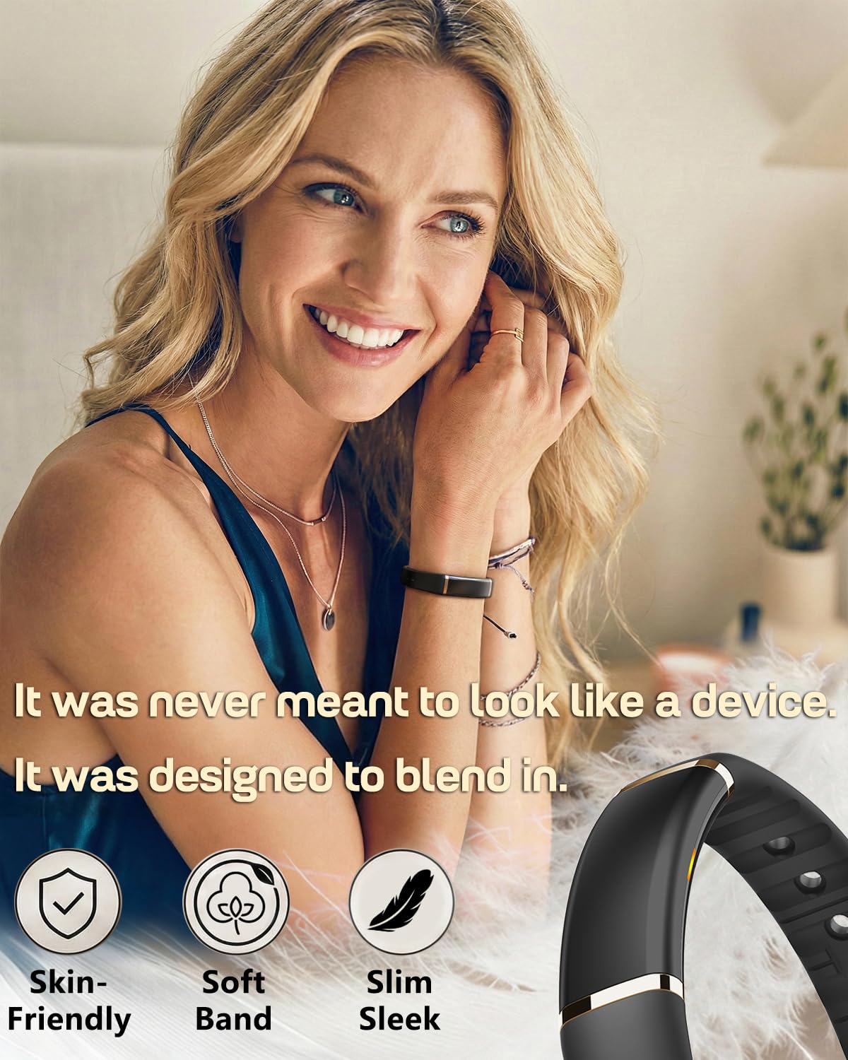 Screenless Fitness Tracker with Health Monitoring