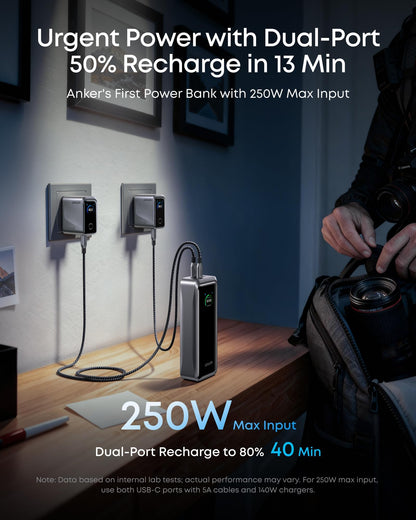26250mAh Portable Power Bank with 300W Output