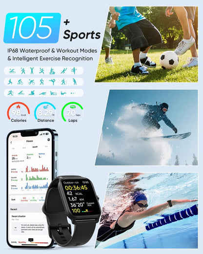 Smart Watch with Fitness Tracking for Men & Women