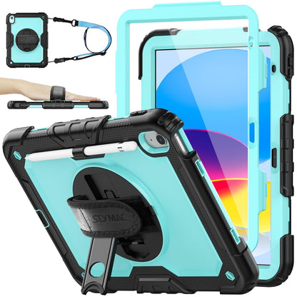 Full-Body iPad Case with Rotating Stand Protection