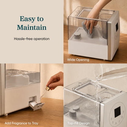 Smart Humidifier with 100-Hour Runtime & App Control
