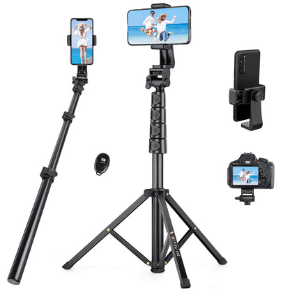 Adjustable Phone Tripod Stand with 360° Ball Head