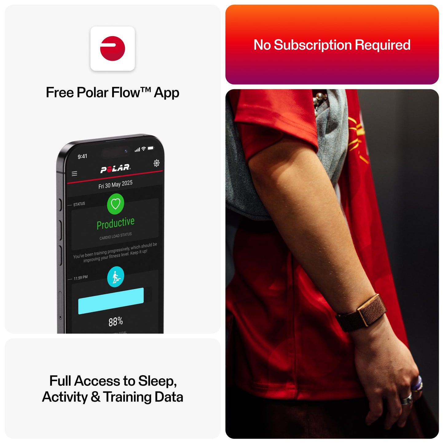 Screen-Free Fitness Band with Health Tracking Features