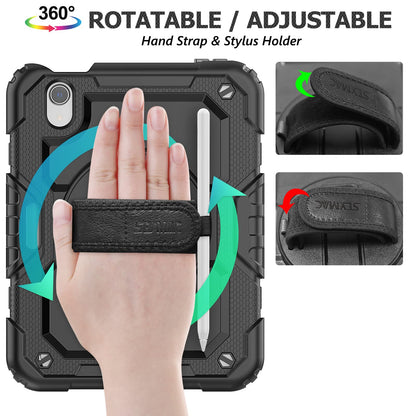 Protective iPad Mini Case with Rotating Hand Strap Stand
