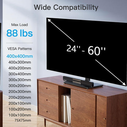 Universal TV Stand Legs with Adjustable Height Base
