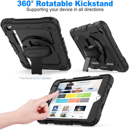 Full-Body iPad Case with Rotating Stand Protection