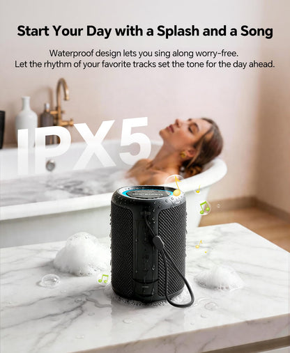 Portable Bluetooth Speaker with IPX5 Waterproof Design