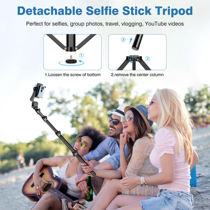 Adjustable Phone Tripod Stand with 360° Ball Head