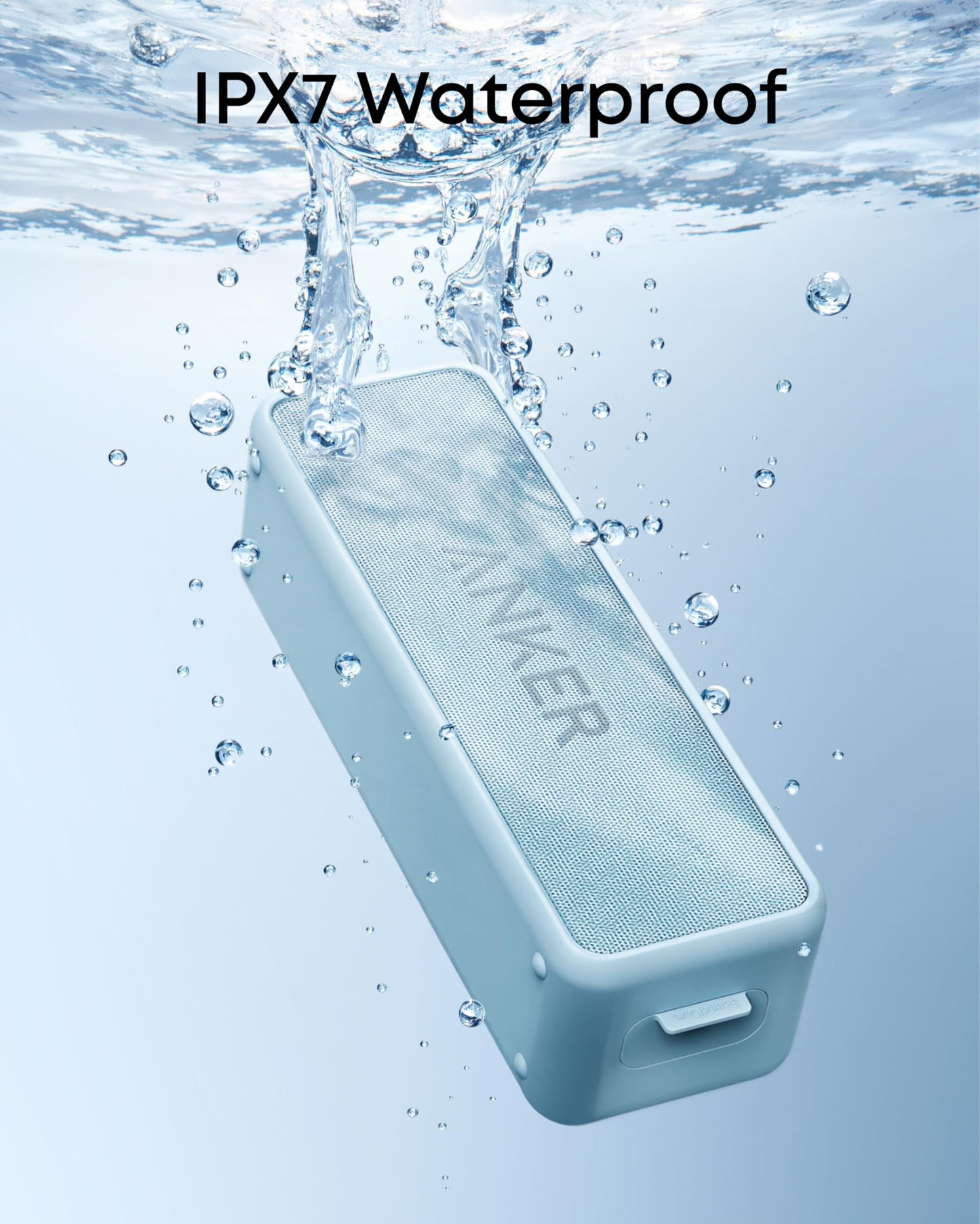 Waterproof Portable Speaker with Enhanced Bass