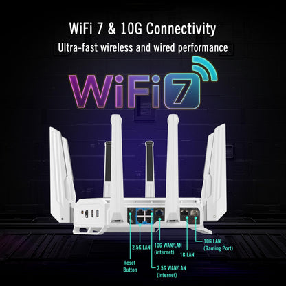 WiFi 7 Dual-Band Router with High-Speed Connectivity