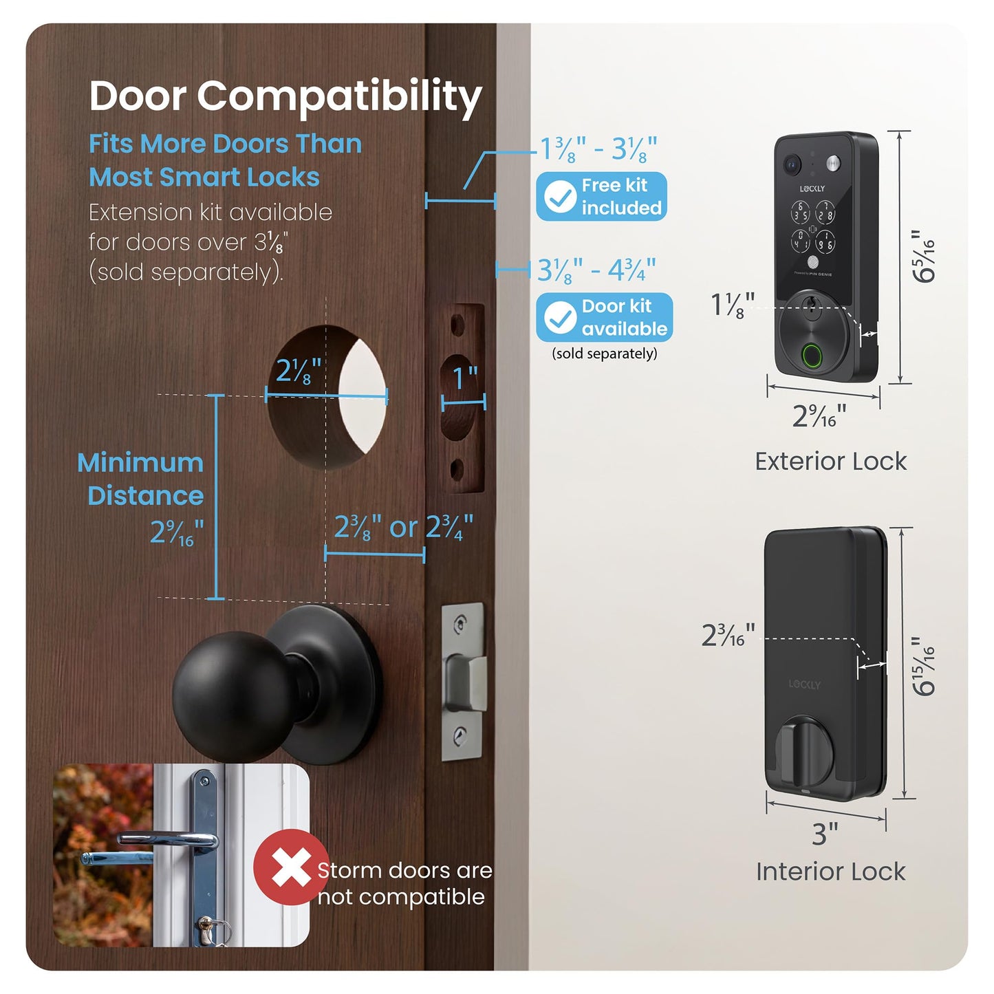 Smart Lock with Video Doorbell & Fingerprint Entry