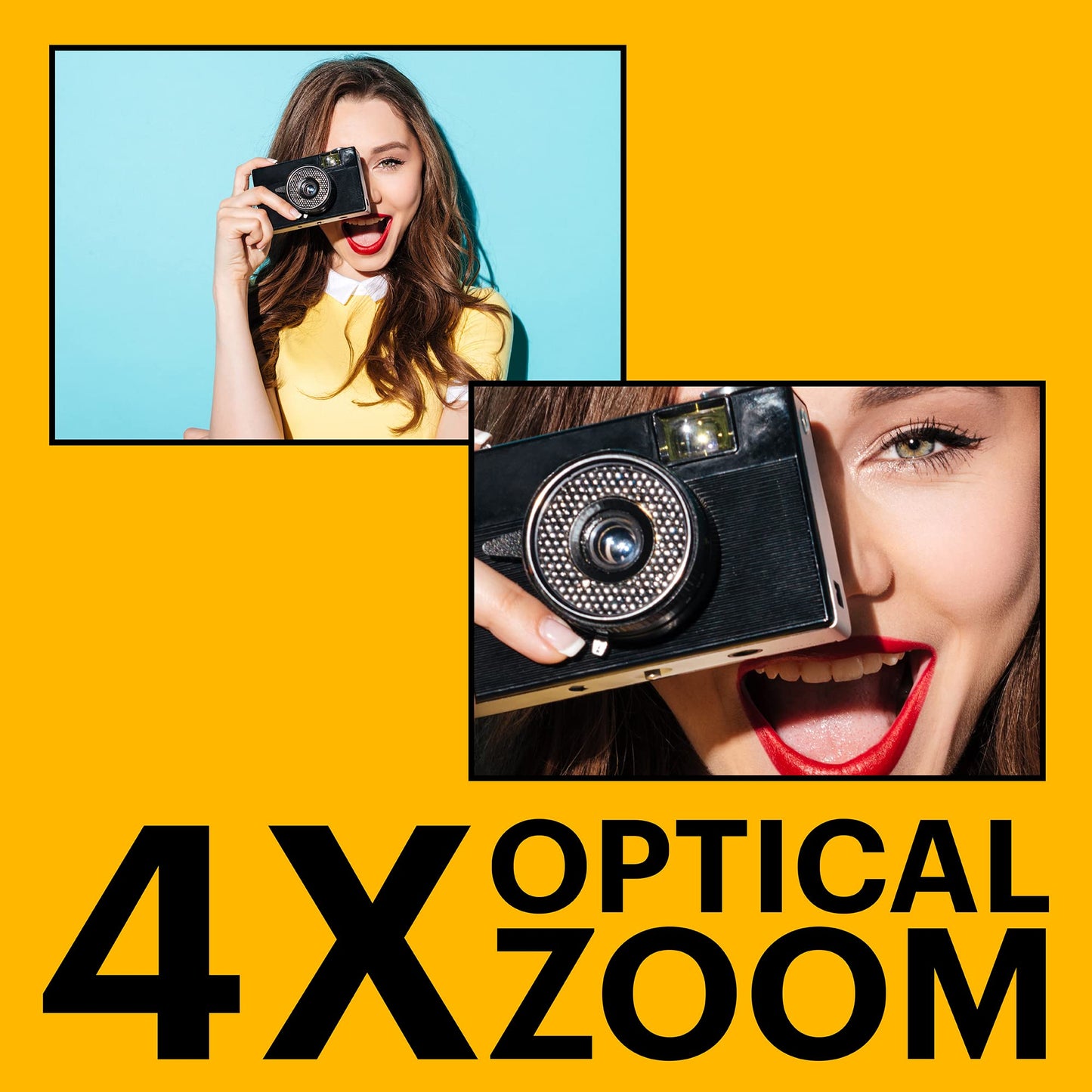 16MP Digital Camera with 4X Optical Zoom & LCD