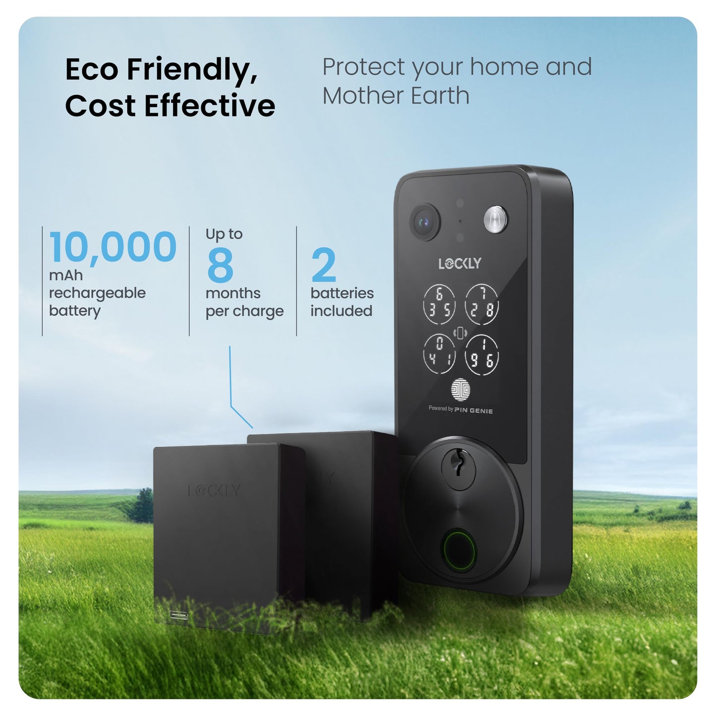 Smart Lock with Video Doorbell & Fingerprint Entry