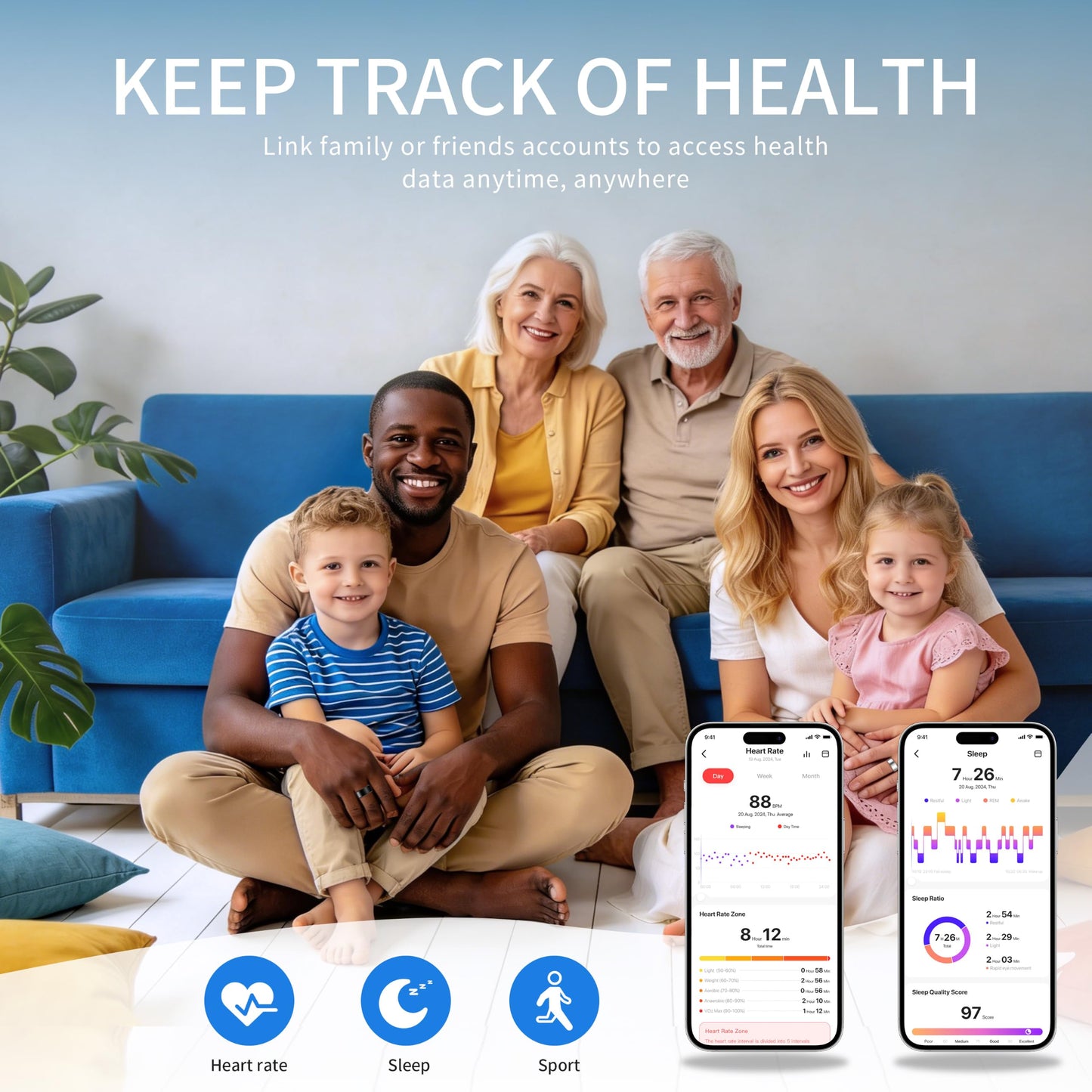 Smart Ring with Health & Fitness Tracking Features