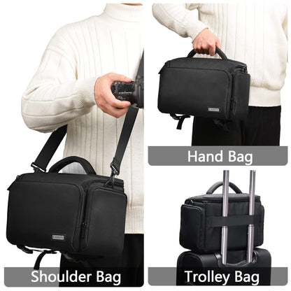 Compact Camera Shoulder Bag for DSLR & Mirrorless Cameras