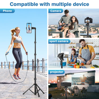 Adjustable Phone Tripod Stand with 360° Ball Head