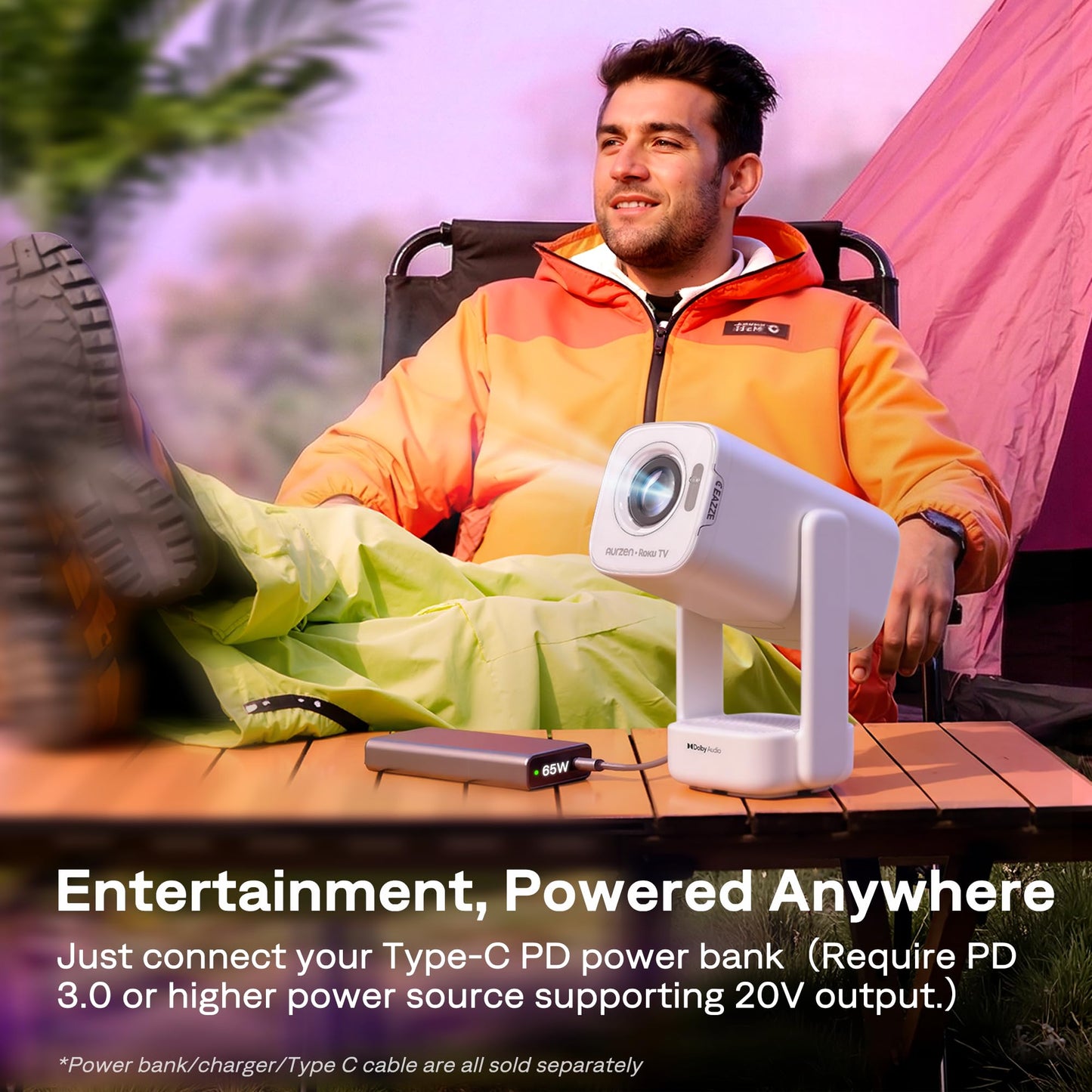 1080P Smart Projector with WiFi & Bluetooth Support