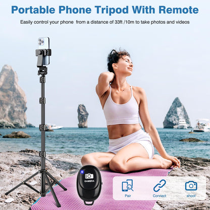 Adjustable Phone Tripod Stand with 360° Ball Head