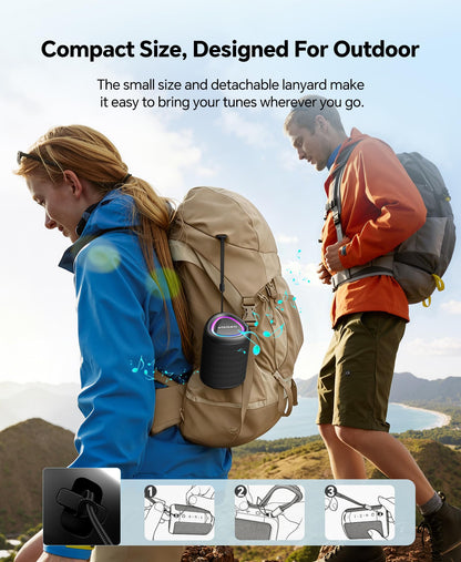 Portable Bluetooth Speaker with IPX5 Waterproof Design