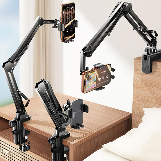 Flexible Clamp Gooseneck Phone Holder for Desk & Bed