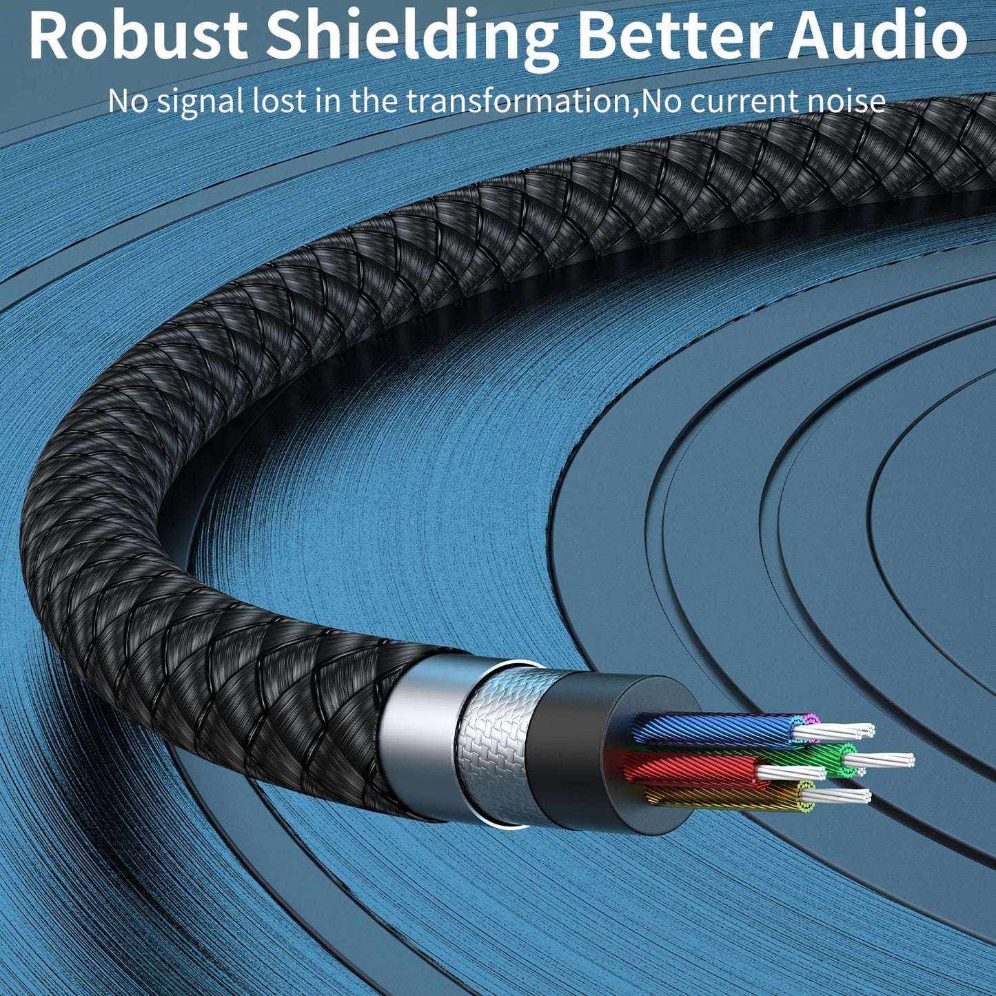 Premium 3.5mm AUX Audio Cable with Braided Design