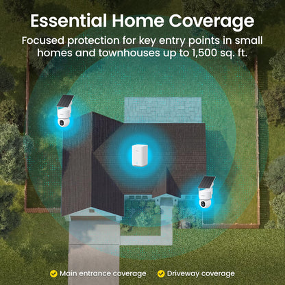 4K Solar Security Camera with 360° Tracking System