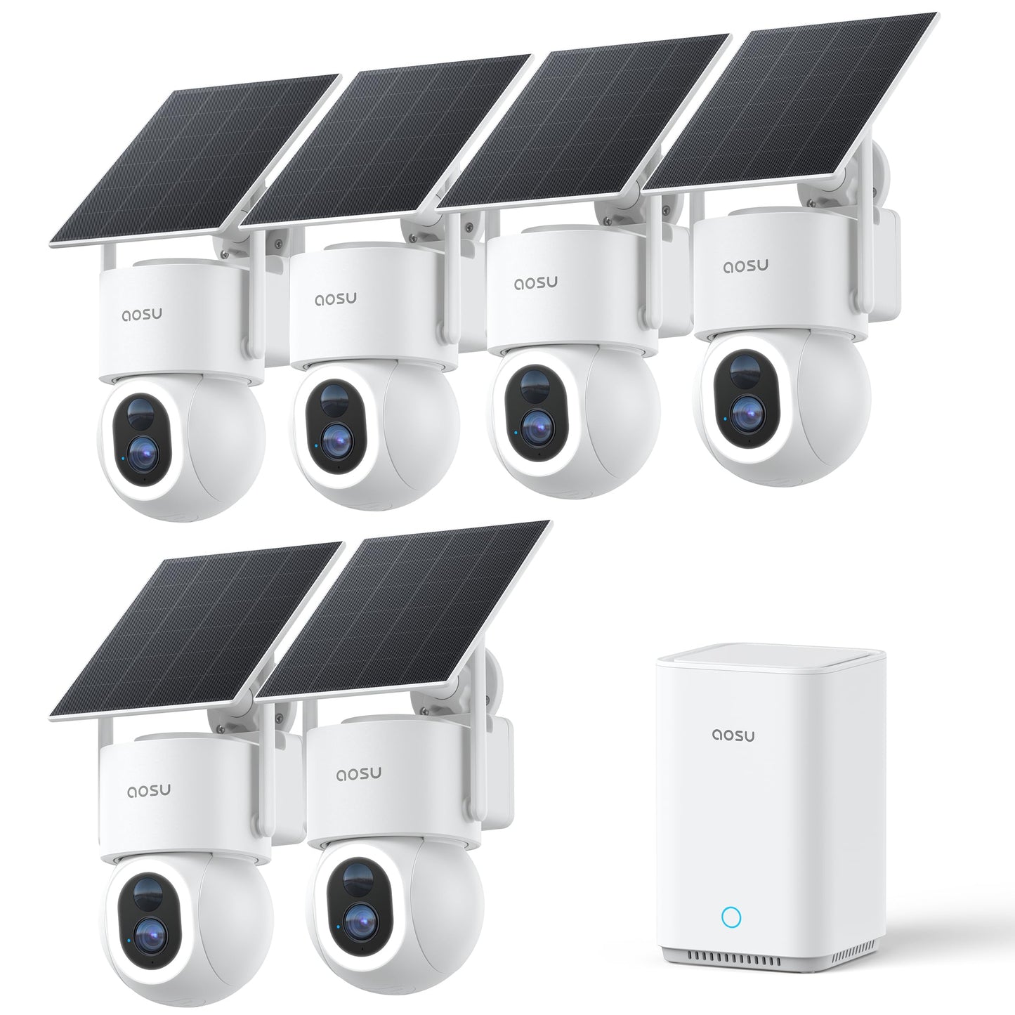 4K Solar Security Camera with 360° Tracking System