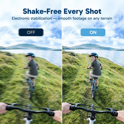 4K Action Camera with Waterproof Design & EIS