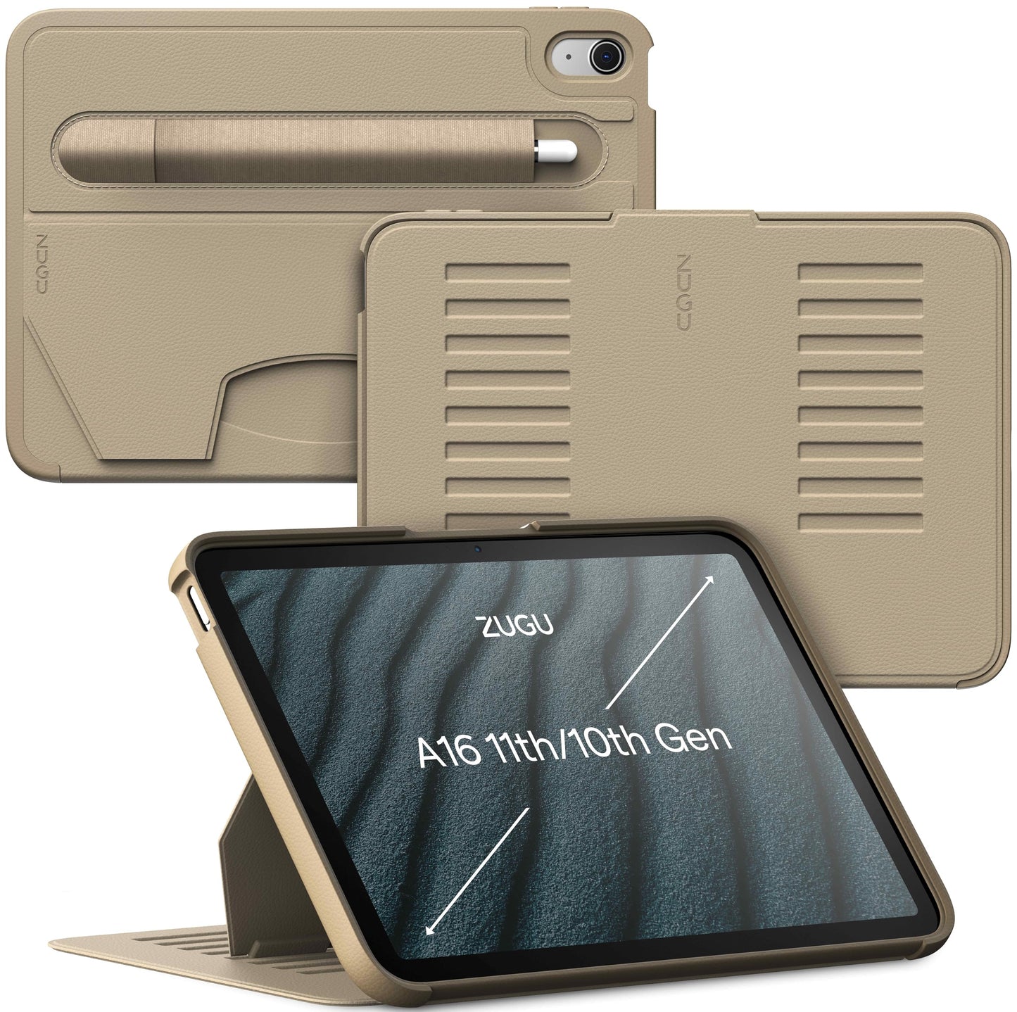 Magnetic iPad Case with Adjustable Stand Cover