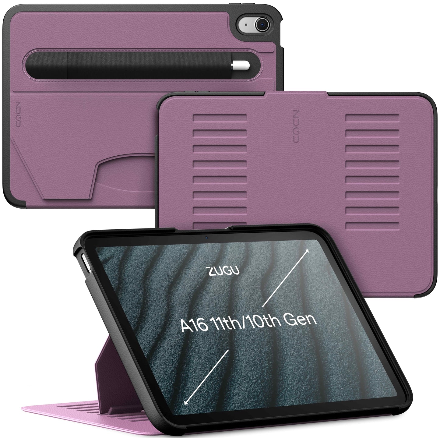 Magnetic iPad Case with Adjustable Stand Cover
