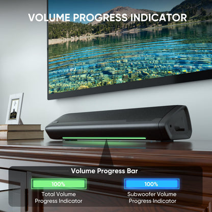 Sound Bar with Subwoofer for TV & Home Theater