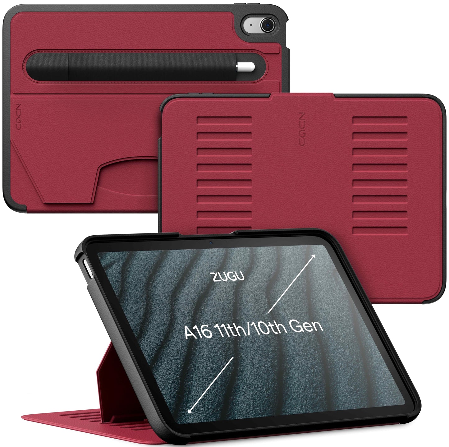 Magnetic iPad Case with Adjustable Stand Cover