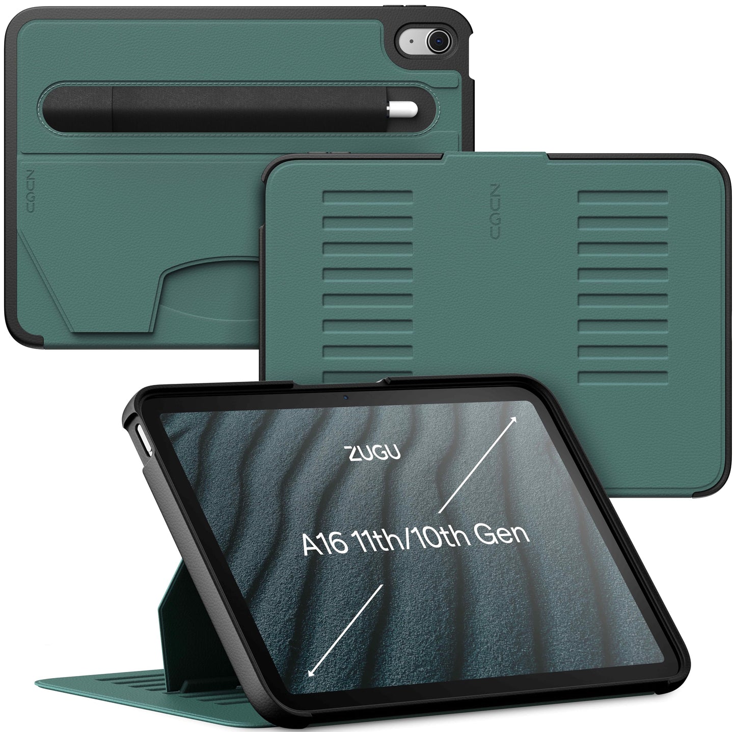 Magnetic iPad Case with Adjustable Stand Cover