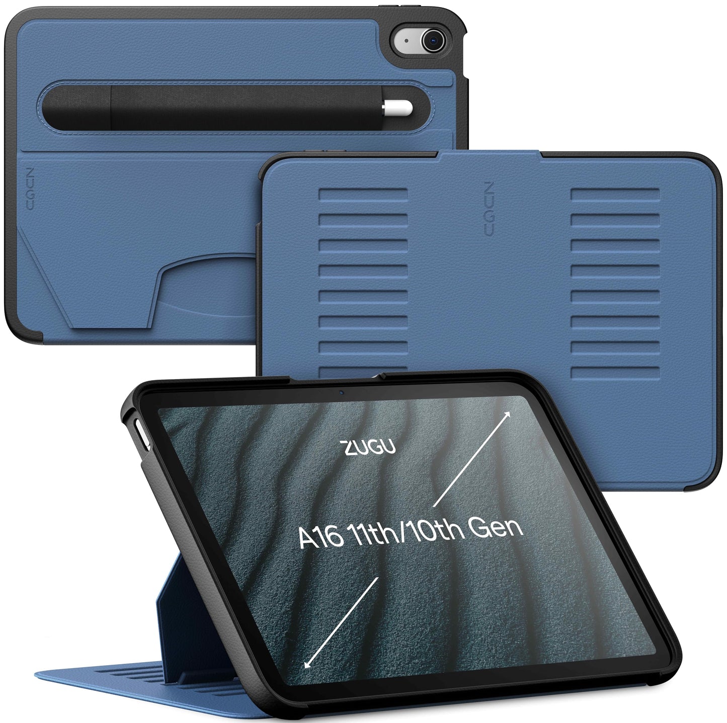 Magnetic iPad Case with Adjustable Stand Cover